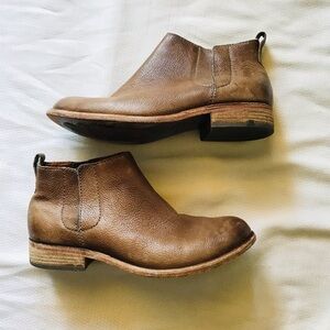 Kork-Ease Brown Leather Ankle Boots